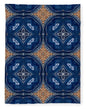 Blue Striped Agate Abstract I - Blanket