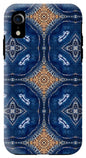 Blue Striped Agate Abstract I - Phone Case