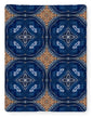 Blue Striped Agate Abstract I - Blanket