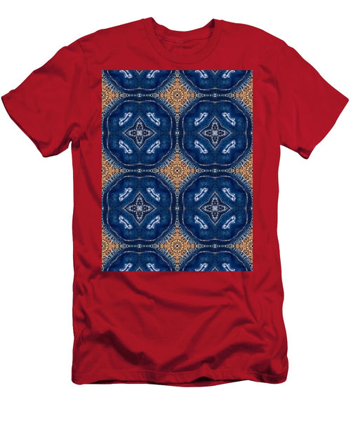 Blue Striped Agate Abstract I - T-Shirt