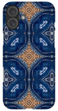 Blue Striped Agate Abstract I - Phone Case
