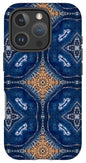 Blue Striped Agate Abstract I - Phone Case