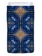 Blue Striped Agate Abstract I - Duvet Cover