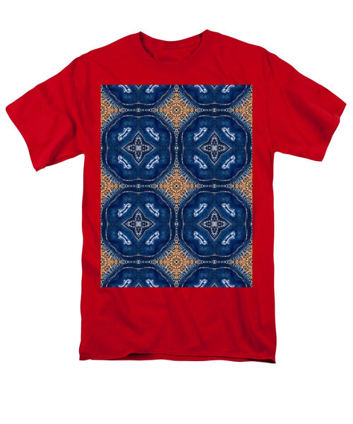 Blue Striped Agate Abstract I - Men's T-Shirt  (Regular Fit)