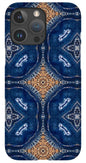 Blue Striped Agate Abstract I - Phone Case