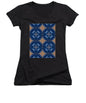 Blue Striped Agate Abstract I - Women's V-Neck