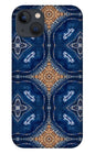 Blue Striped Agate Abstract I - Phone Case