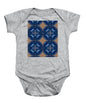 Blue Striped Agate Abstract I - Baby Onesie
