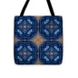 Blue Striped Agate Abstract I - Tote Bag