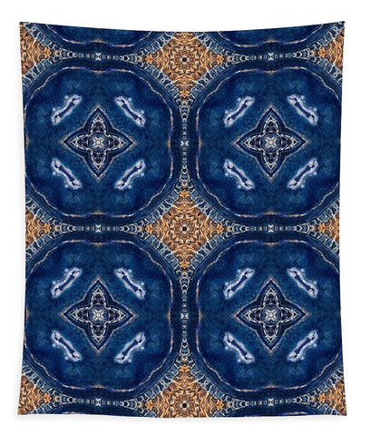 Blue Striped Agate Abstract I - Tapestry