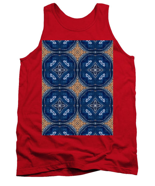 Blue Striped Agate Abstract I - Tank Top