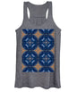 Blue Striped Agate Abstract I - Women's Tank Top