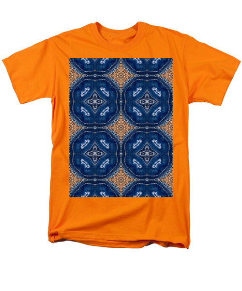 Blue Striped Agate Abstract I - Men's T-Shirt  (Regular Fit)