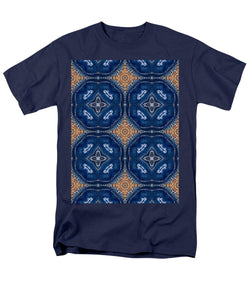 Blue Striped Agate Abstract I - Men's T-Shirt  (Regular Fit)