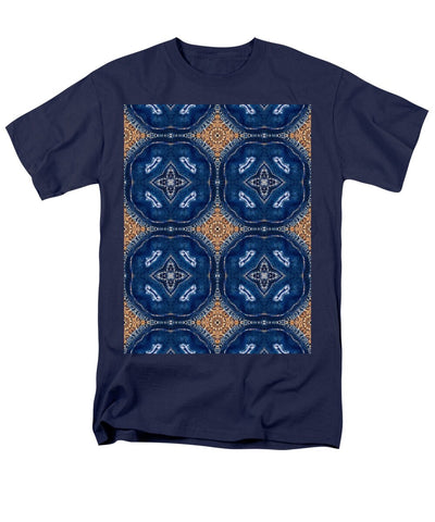 Blue Striped Agate Abstract I - Men's T-Shirt  (Regular Fit)