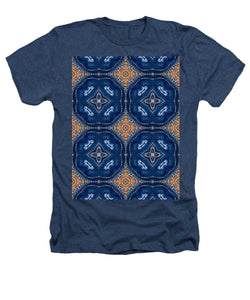Blue Striped Agate Abstract I - Heathers T-Shirt