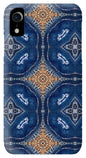 Blue Striped Agate Abstract I - Phone Case