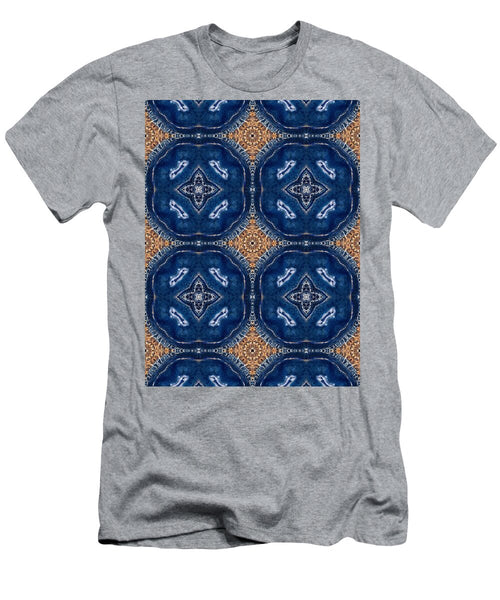 Blue Striped Agate Abstract I - T-Shirt