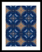 Blue Striped Agate Abstract I - Framed Print