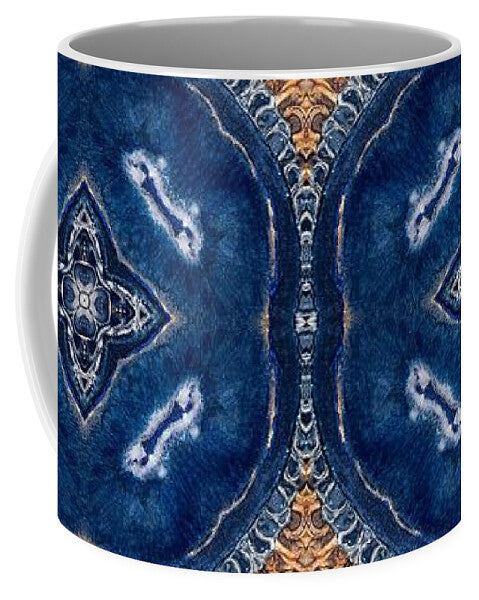 Blue Striped Agate Abstract I - Mug