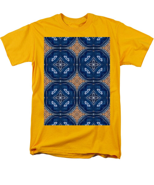 Blue Striped Agate Abstract I - Men's T-Shirt  (Regular Fit)