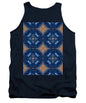 Blue Striped Agate Abstract I - Tank Top