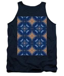 Blue Striped Agate Abstract I - Tank Top