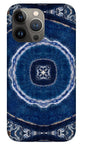 Blue Striped Agate Abstract II - Phone Case