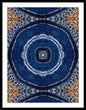 Blue Striped Agate Abstract II - Framed Print