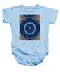 Blue Striped Agate Abstract II - Baby Onesie