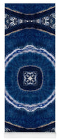 Blue Striped Agate Abstract II - Yoga Mat