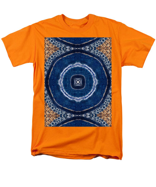 Blue Striped Agate Abstract II - Men's T-Shirt  (Regular Fit)