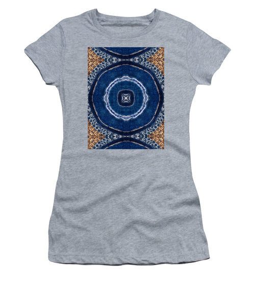 Blue Striped Agate Abstract II - Women's T-Shirt