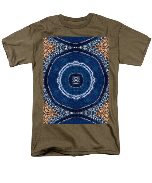Blue Striped Agate Abstract II - Men's T-Shirt  (Regular Fit)