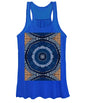 Blue Striped Agate Abstract II - Women's Tank Top