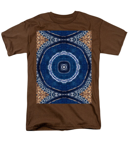 Blue Striped Agate Abstract II - Men's T-Shirt  (Regular Fit)