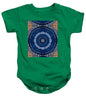 Blue Striped Agate Abstract II - Baby Onesie