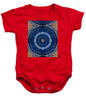 Blue Striped Agate Abstract II - Baby Onesie