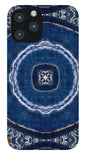 Blue Striped Agate Abstract II - Phone Case