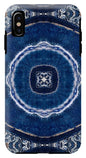 Blue Striped Agate Abstract II - Phone Case