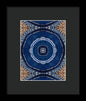 Blue Striped Agate Abstract II - Framed Print