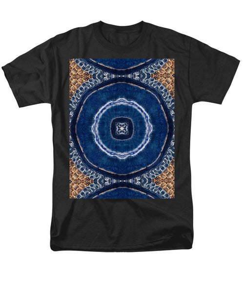 Blue Striped Agate Abstract II - Men's T-Shirt  (Regular Fit)
