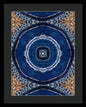 Blue Striped Agate Abstract II - Framed Print