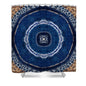 Blue Striped Agate Abstract II - Shower Curtain