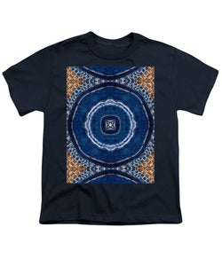 Blue Striped Agate Abstract II - Youth T-Shirt