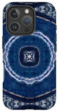 Blue Striped Agate Abstract II - Phone Case