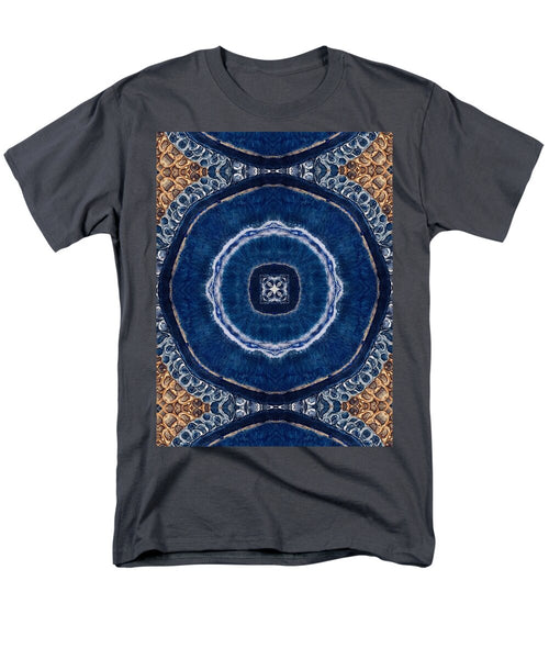 Blue Striped Agate Abstract II - Men's T-Shirt  (Regular Fit)