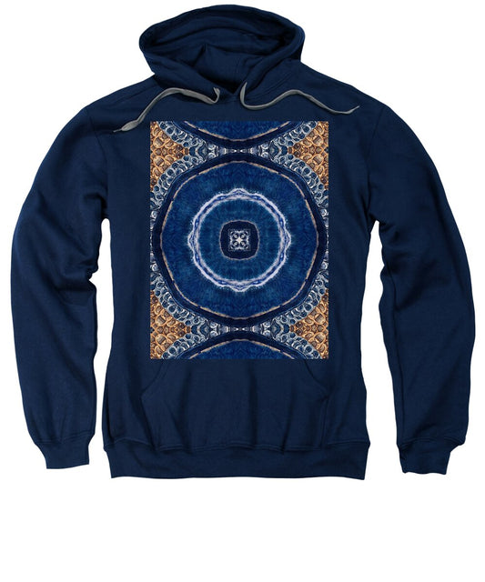 Blue Striped Agate Abstract II - Sweatshirt