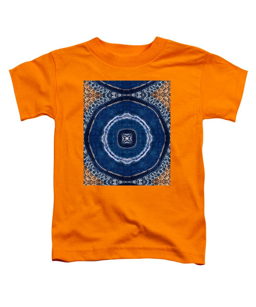 Blue Striped Agate Abstract II - Toddler T-Shirt