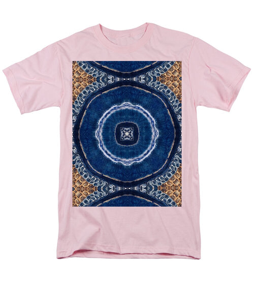 Blue Striped Agate Abstract II - Men's T-Shirt  (Regular Fit)
